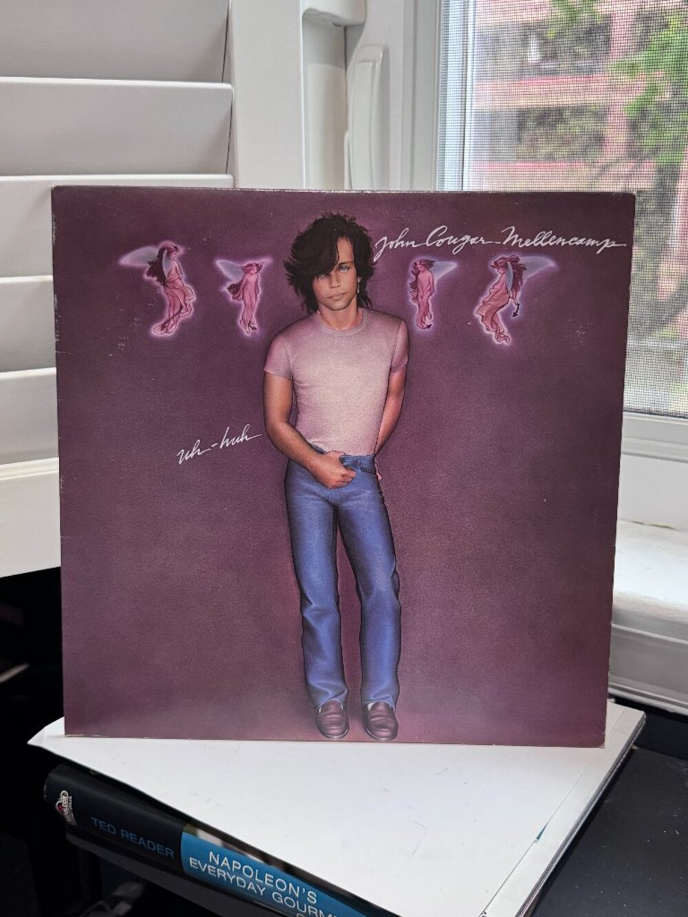 🔥🎸 Vintage John Cougar Mellencamp UH-HUH Vinyl 1983 Album - Never Played 🔥🎸